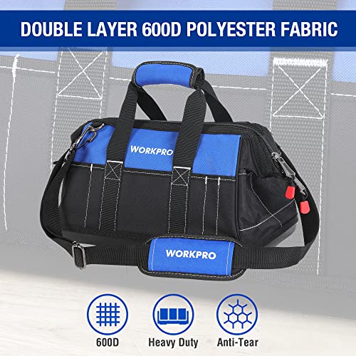 16-inch Wide Mouth Tool Bag with Water Proof Molded Base K89960