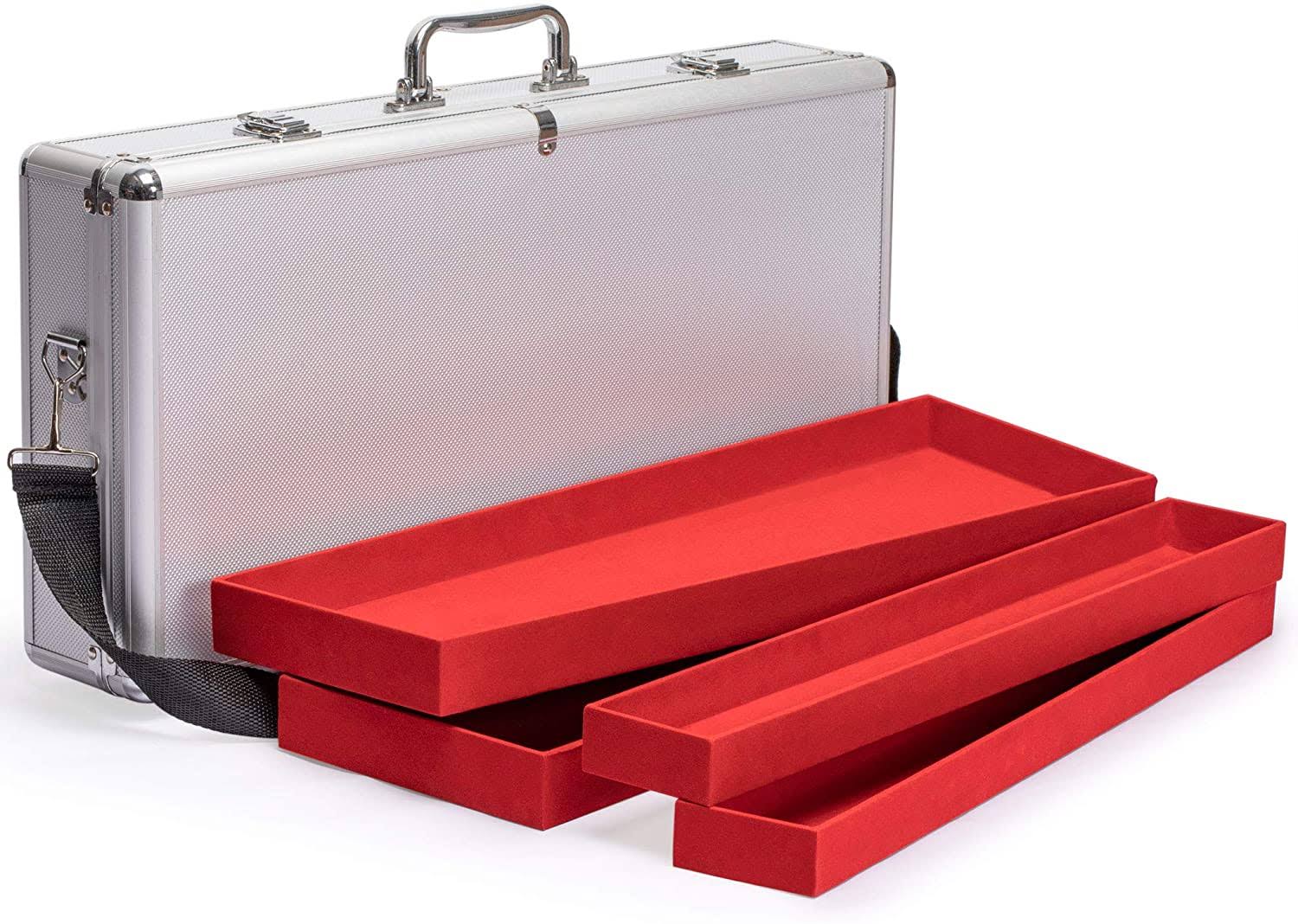 Aluminum Case with Shoulder Strap for Mahjong Set O304638