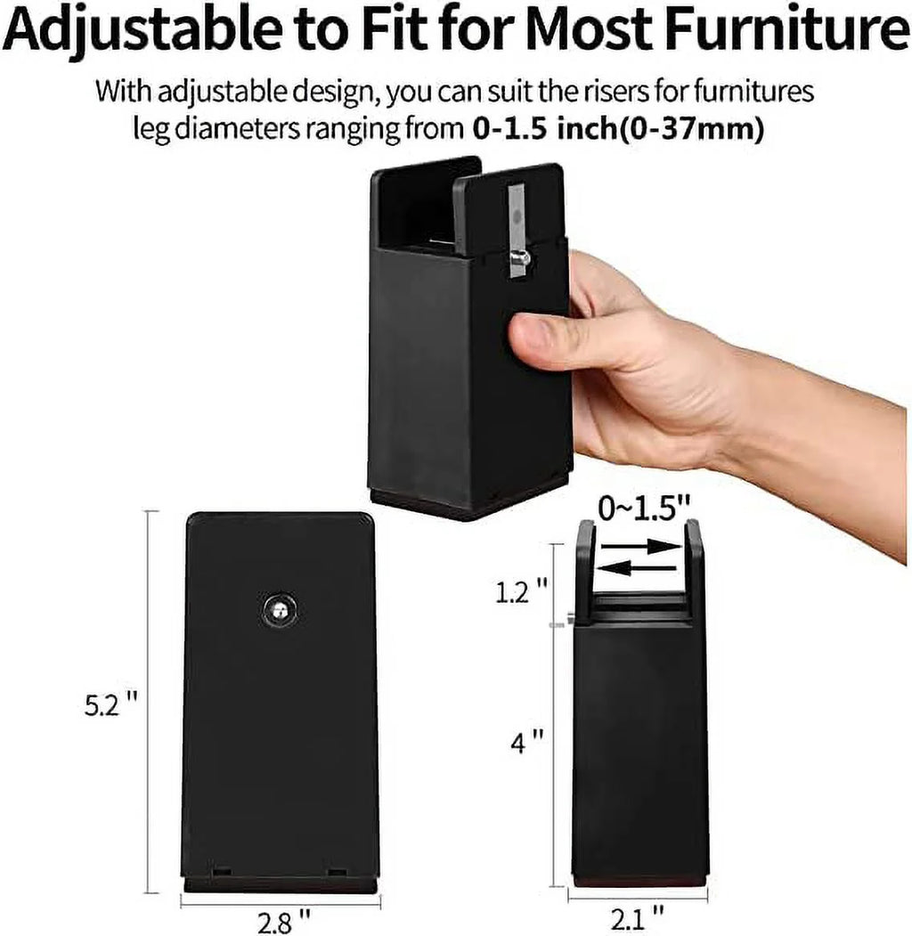 Adjustable Bed Riser, 4 Pack U627