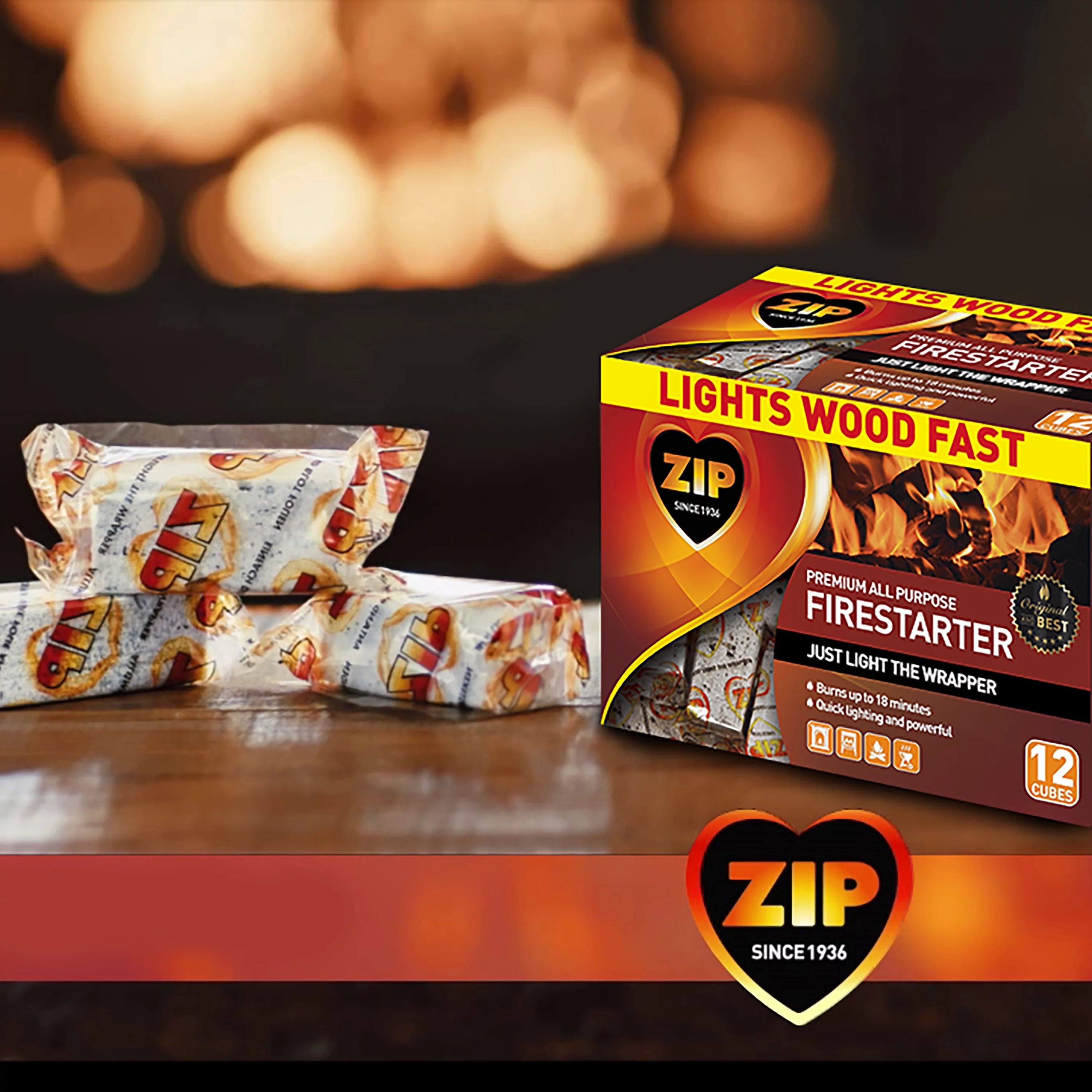 12 Pack Wrapped Fire Starters G20493