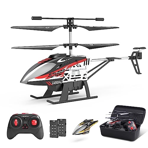 RC Helicopter with LED Lights, 2 Batteries, USB-C Charging T541