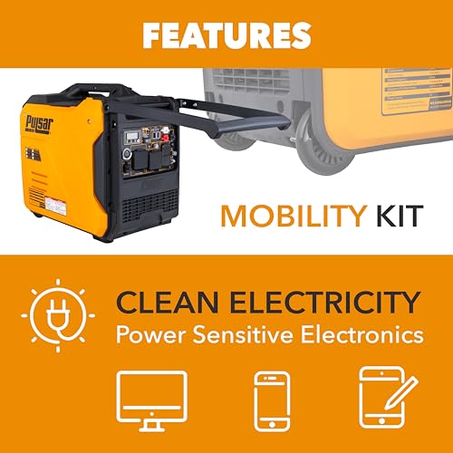 9500 Watt Tri Fuel Portable Inverter Generator with Remote Electric Start O912334