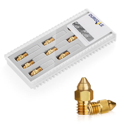 3D Printer Brass Nozzles Kit 0.4mm 0.6mm 0.8mm Pack of 8 A375157