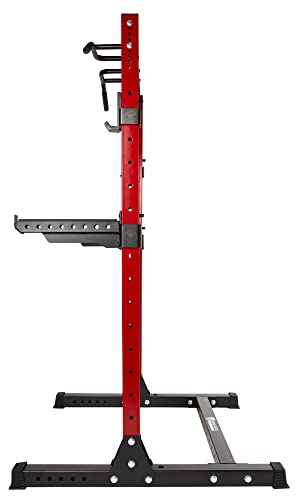 1,000 Pound Capacity Power Rack Squat Stand with J-Hooks and Safety Spotter Arms X327842