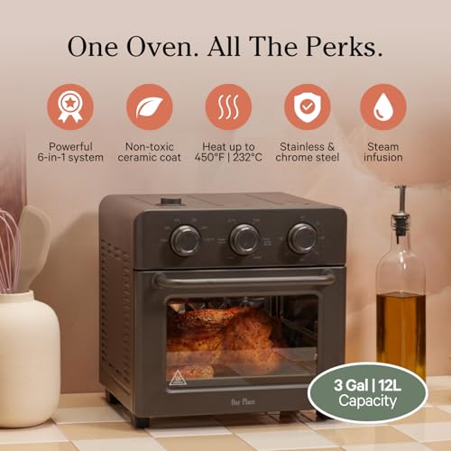 6-in-1 Air Fryer & Toaster Oven with Steam Infusion F785