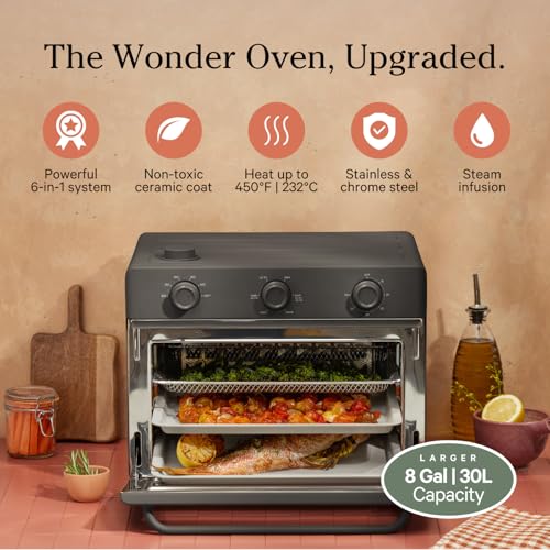 6-in-1 Air Fryer & Toaster Oven with Steam Infusion F785