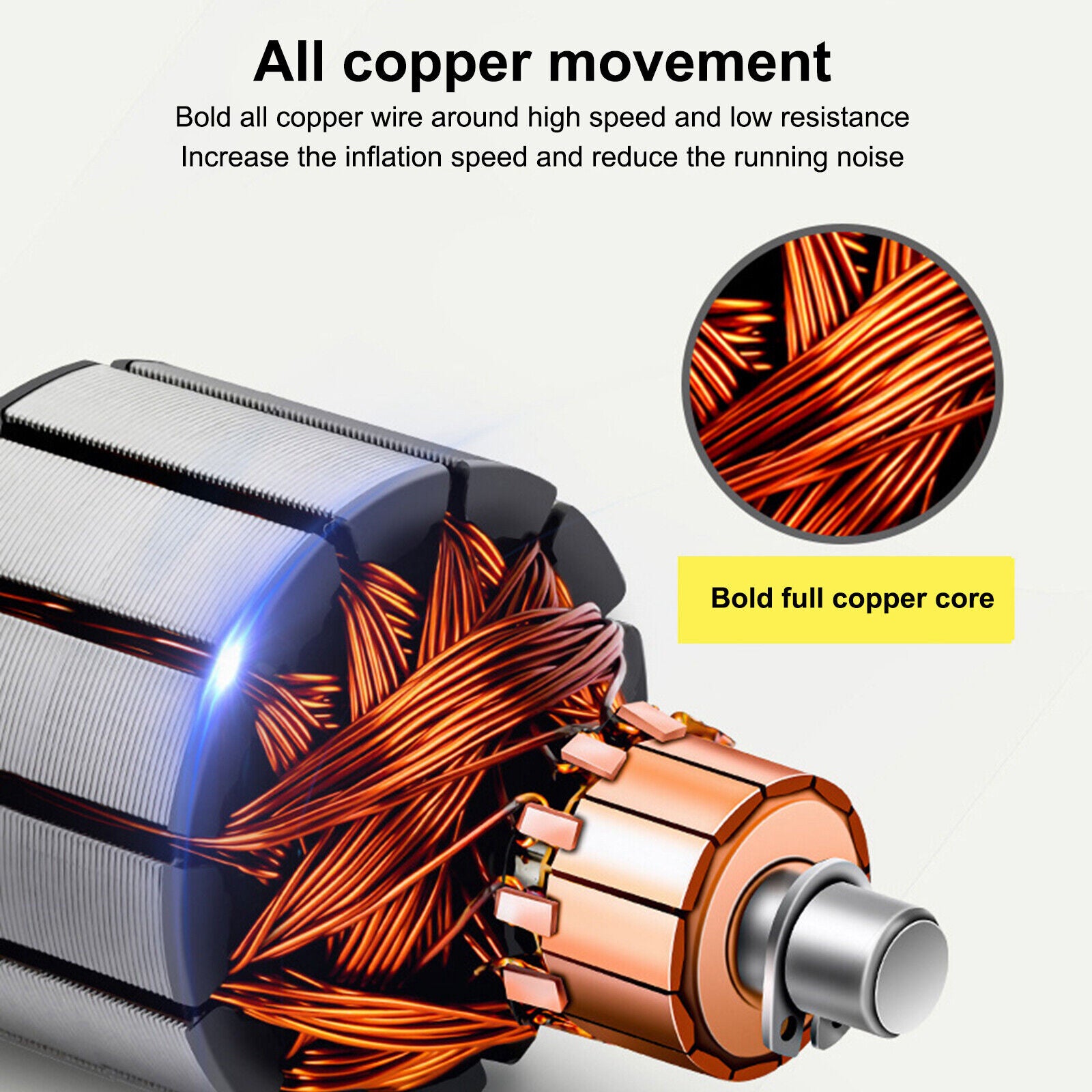 12V DC Double Cylinders Metal Tire Inflator with Auto-Off Y27139
