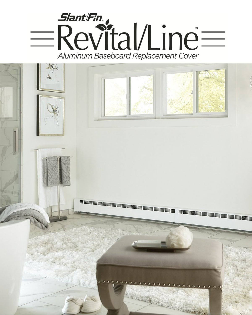 Brite White Hydronic Baseboard Cover C302