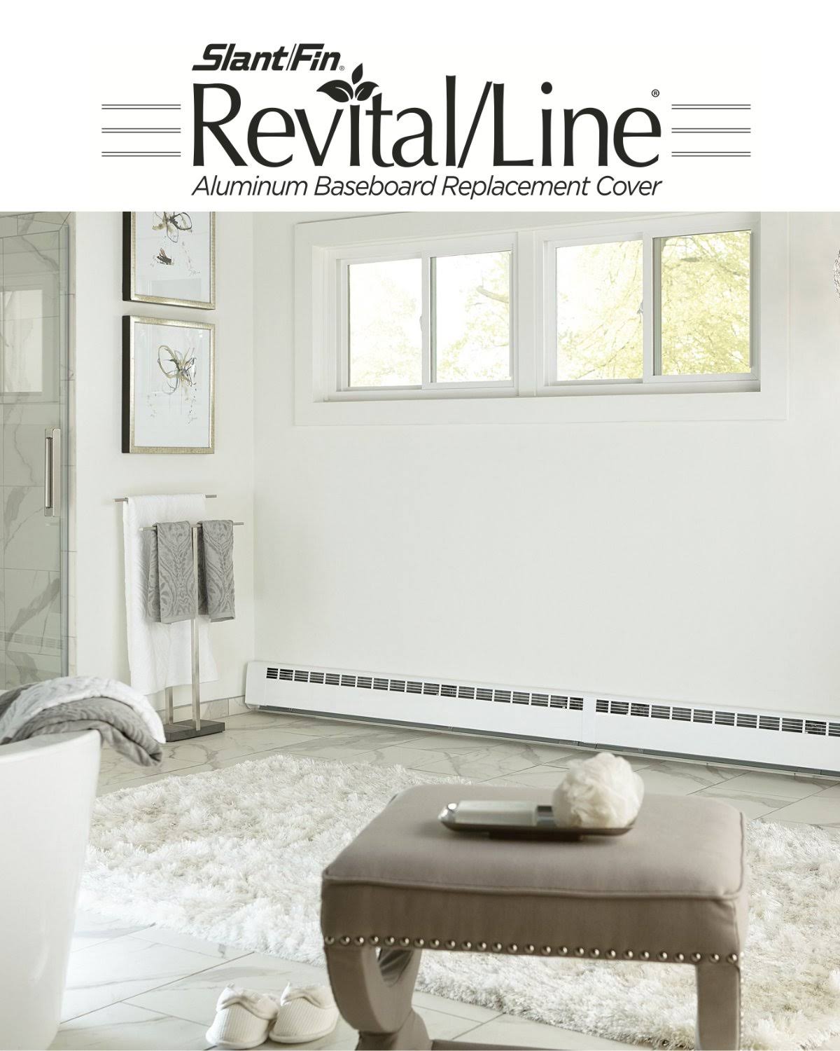 Brite White Hydronic Baseboard Cover C302