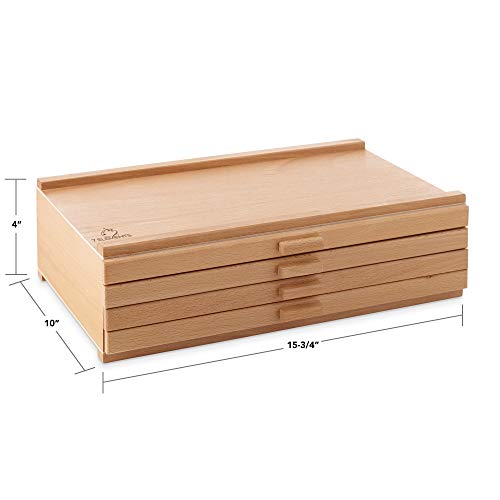 6 Drawer Wooden Artist Storage Supply Box B23112