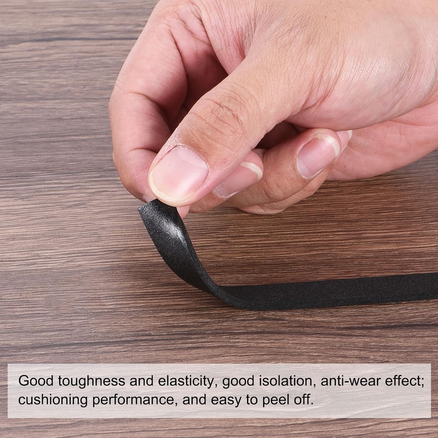 5m/16.4ft White Sealing Foam Tape, 15mm Wide 3mm Thick Single Sided Weather Stripping C9900