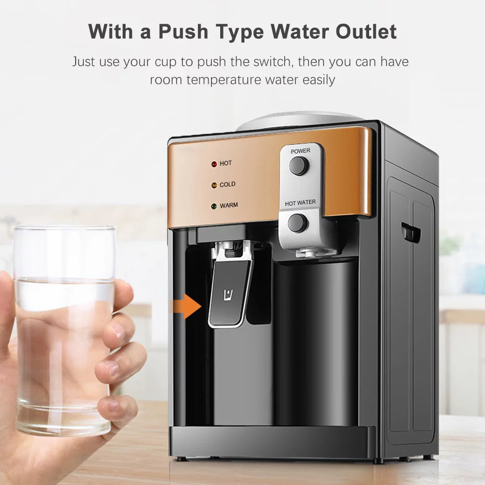 Loading Water Cooler Dispenser with Hot Cold Room Temperature Water Countertop Water Dispenser Z7381