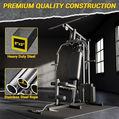 100LBS Weight Stack Multifunctional Home Gym Machine V44074