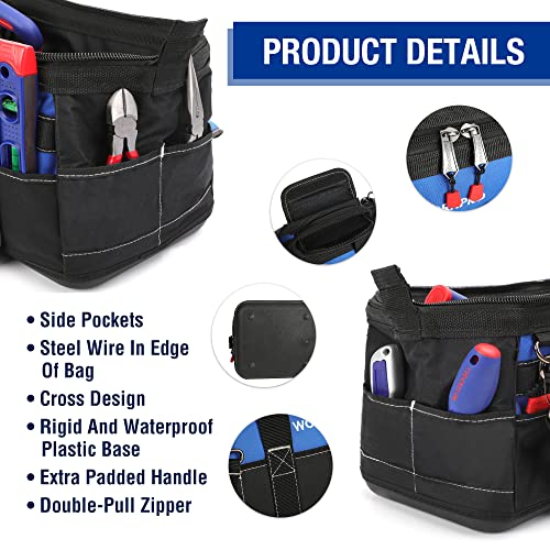 16-inch Wide Mouth Tool Bag with Water Proof Molded Base K89960