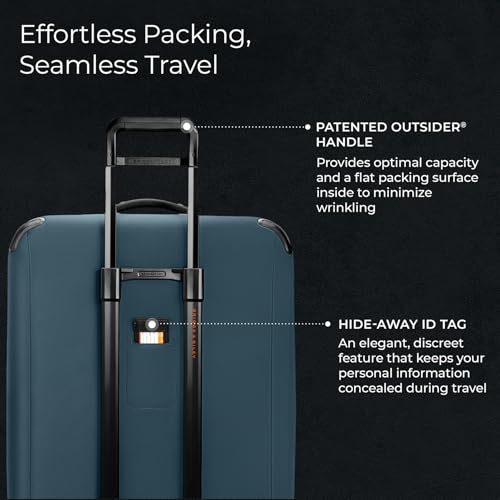 Black 22" Expandable Spinner Softside Luggage O8205