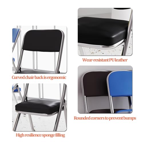 Purple Metal Folding Chair with Padded Seat F649077