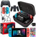Nintendo Switch Neon Blue/Red with Mario Kart 8 Deluxe Bundle X7762
