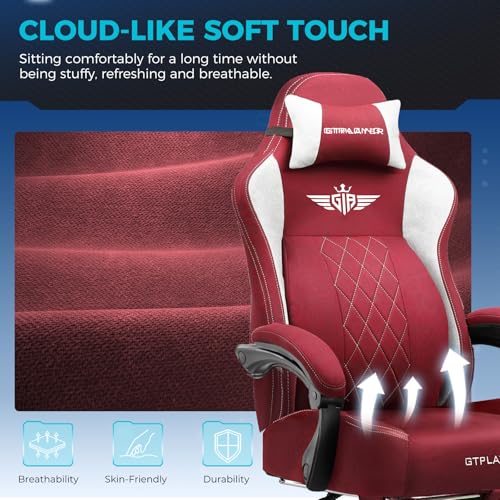 Big and Tall Gaming Chair with Footrest Y487735