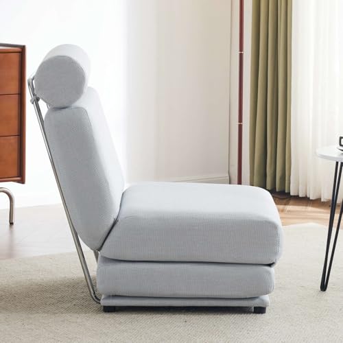 Light Grey-Blue Memory Foam Folding Sofa Bed Z854703