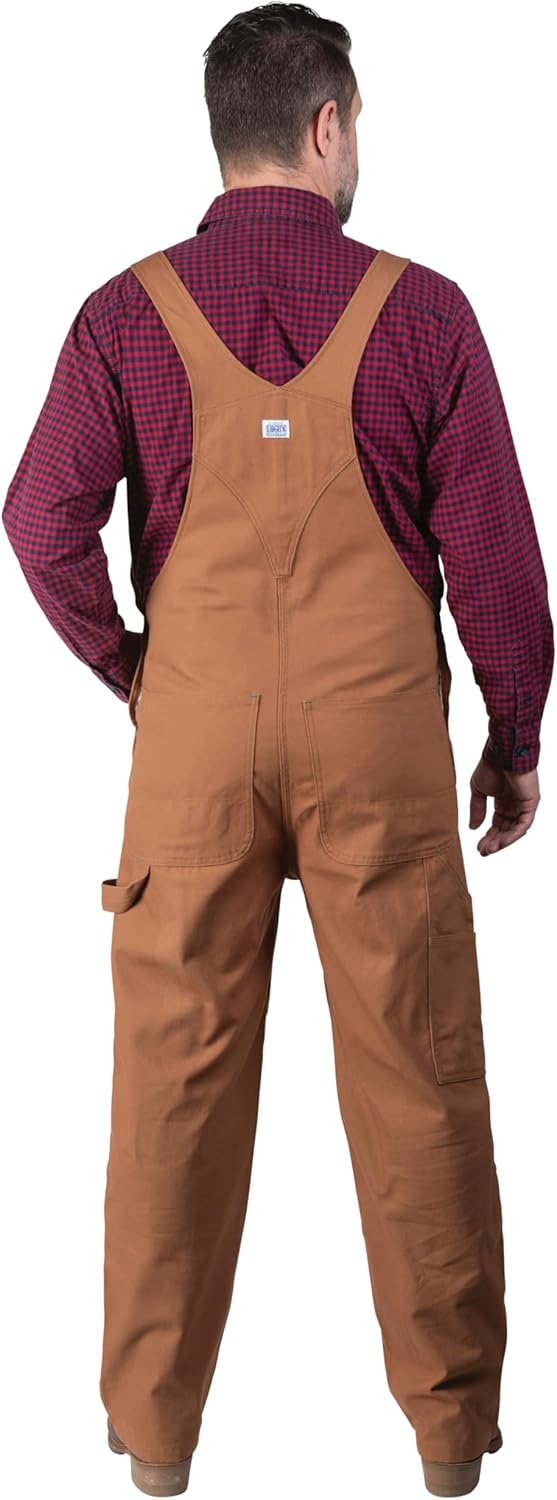 Men's Duck Bib Overall, Pecan, 38x32 D599