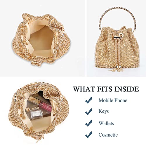 Rhinestone Clutch Purse Top Handle Sparkly Evening Bag Glitter Mini Handbag Z36889