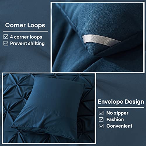 California King Comforter Set Black 3 Pieces Oversized Microfiber Down Alternative P878583