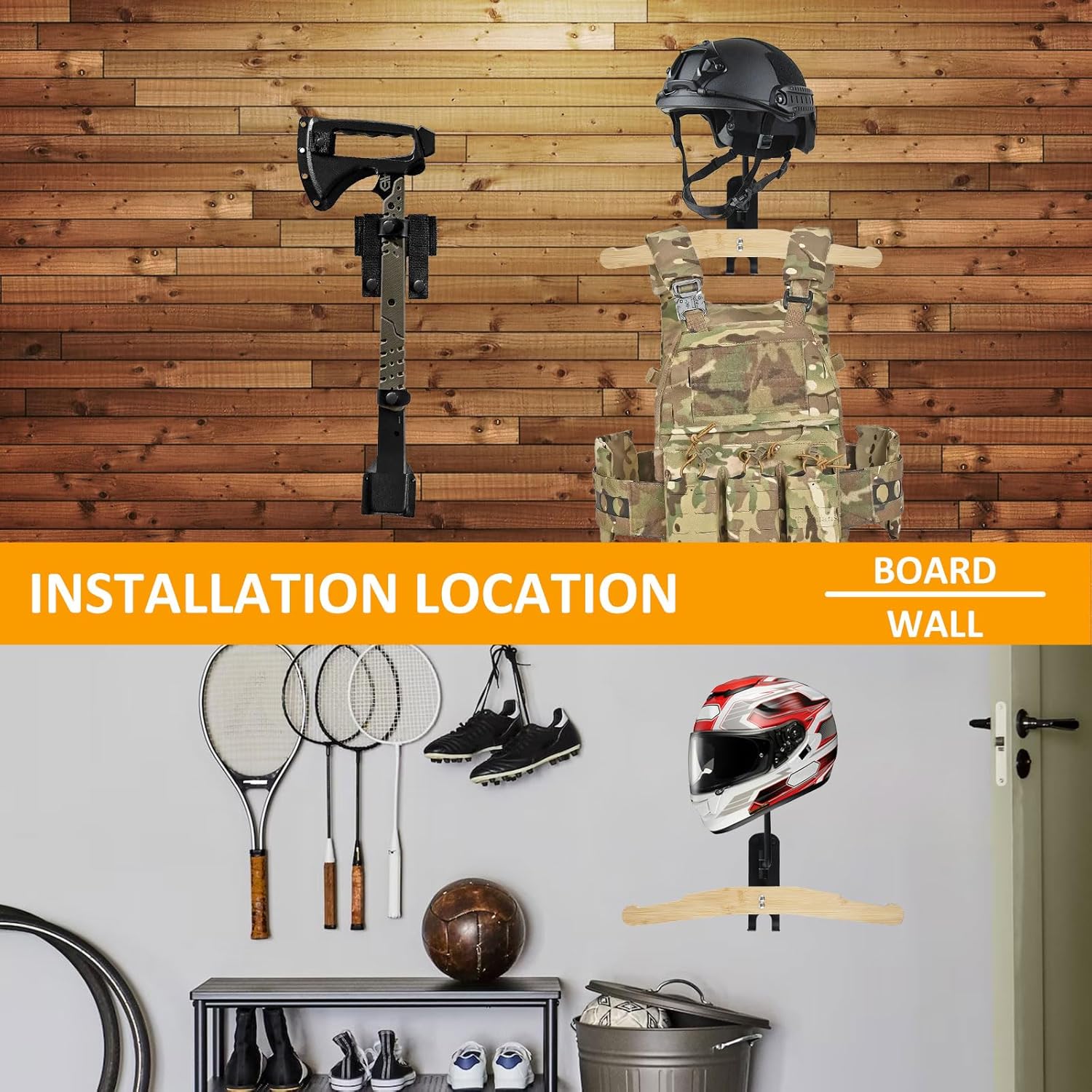 Heavy Duty Steel Helmet Wall Mount Y6083