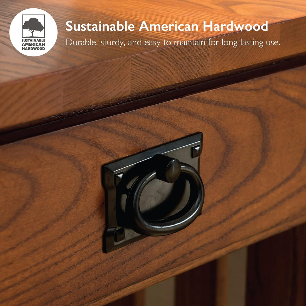Solid Wood Medium Oak Side Table K23985