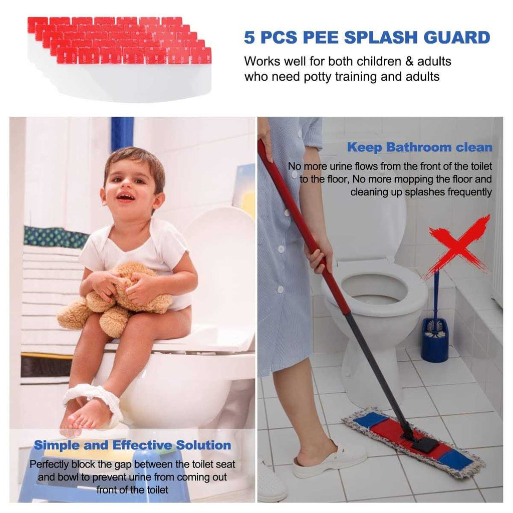 5 Pack Pee Guard for Toilet Seat X424556