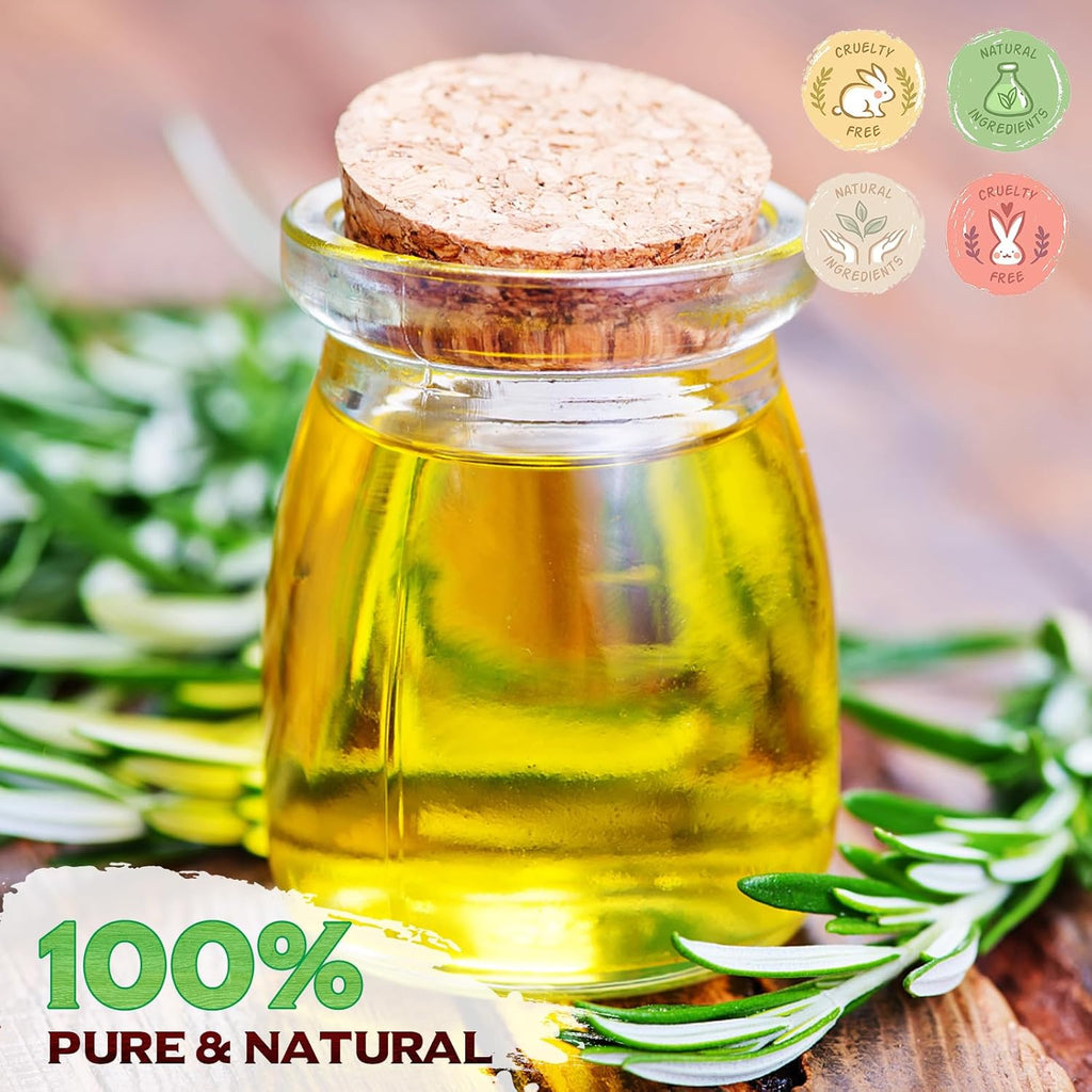 2.02 Fl Oz Pure Rosemary Essential Oil with Glass Dropper J39819