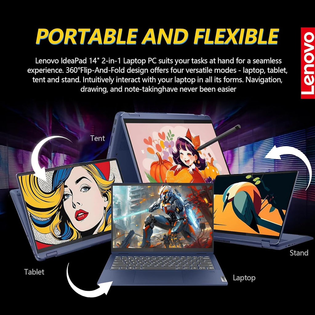 14 Inch FHD Touchscreen 2 in 1 Laptop, Intel Core i5, 16GB RAM 512GB SSD, Windows 11, Backlit Keyboard P28841