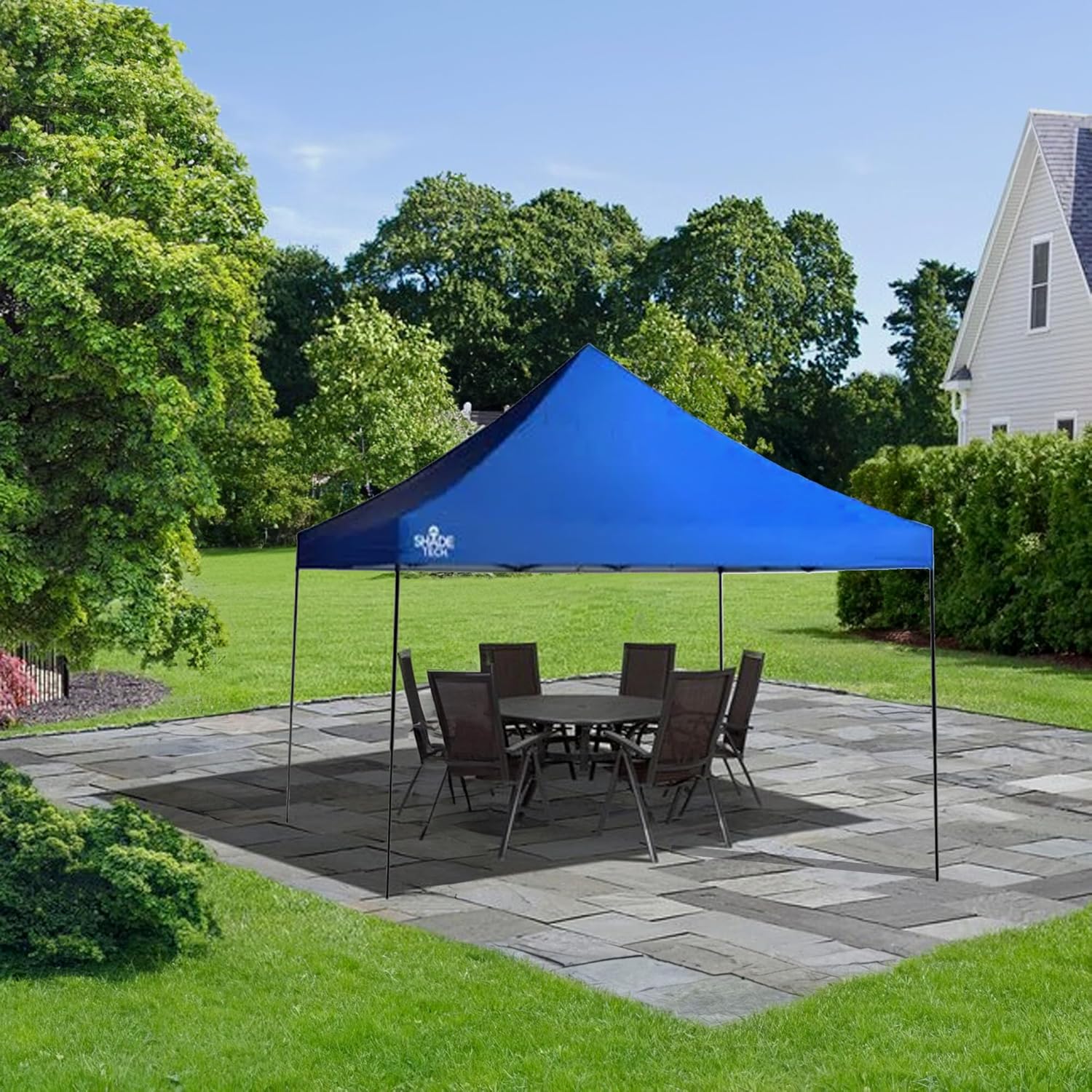 10' x 10' Blue Pop Up Canopy Tent L240339
