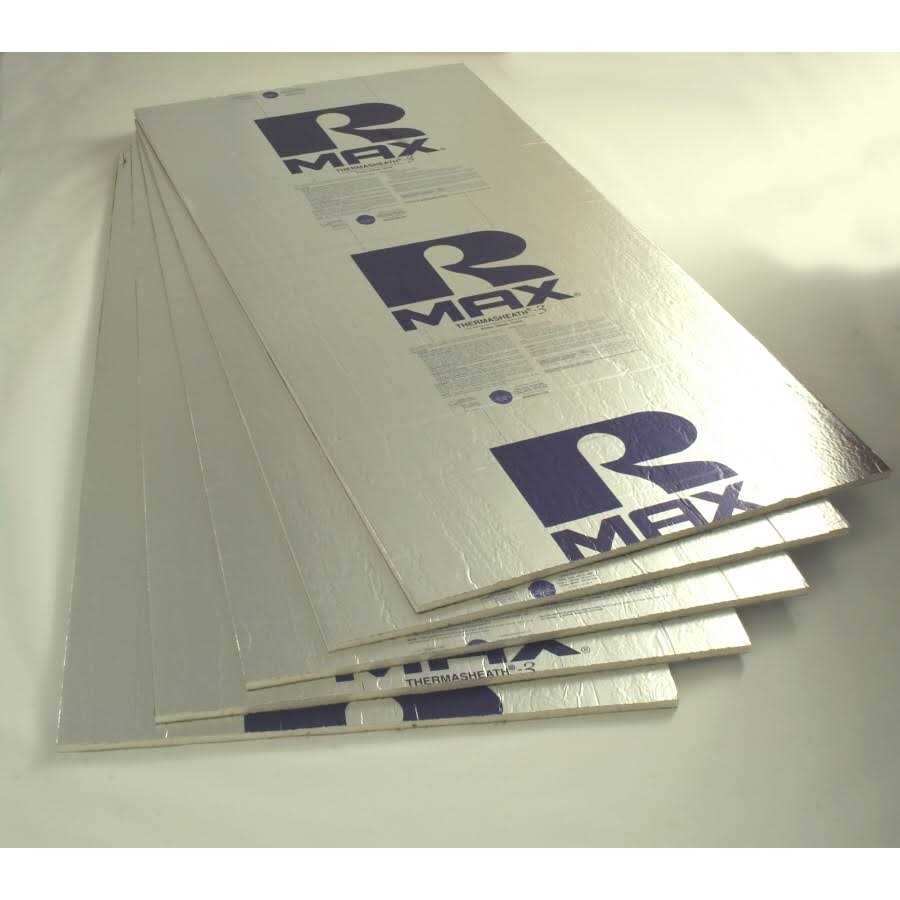1 in. x 4 ft. x 8 ft. R-6 Polyisocyanurate Rigid Foam Insulation Board B3798