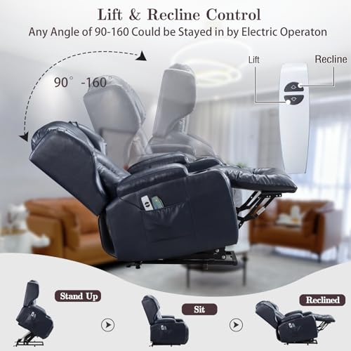 Electric Power Lift Recliner Chair with Massage & Heat G936716