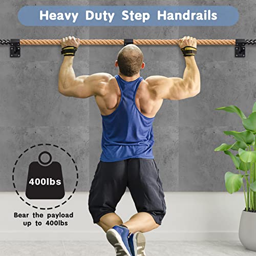 6ft Industrial Wall Handrail with Wall Mount Support N98170