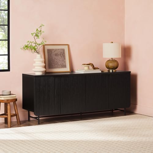 Coastal Oak 4-Door Sideboard Buffet Console I229