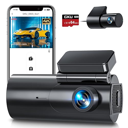4K Dash Cam with 64GB SD Card G241