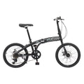 Black 7 Speed Folding Bicycle K76738