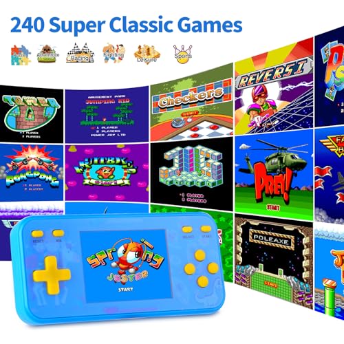 Handheld Game Console with 240 Retro Video Games C92042