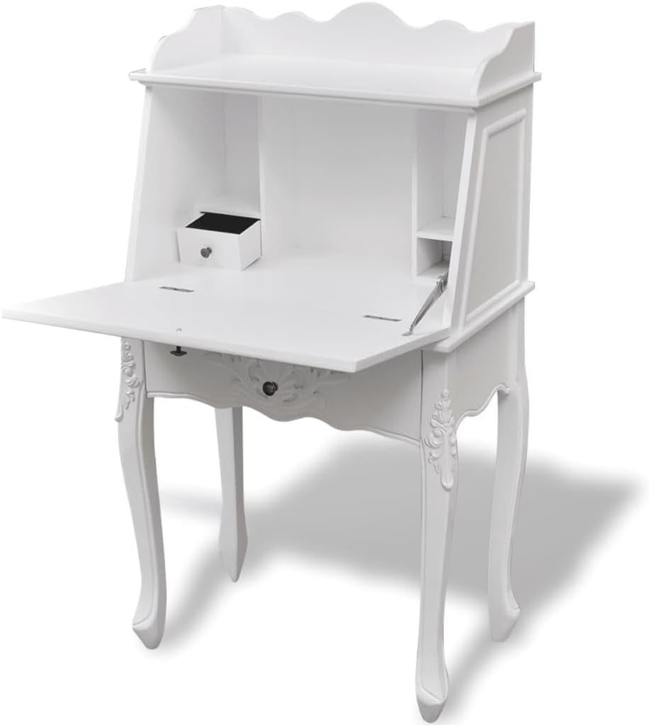 White Antique Secretary Desk Q787461