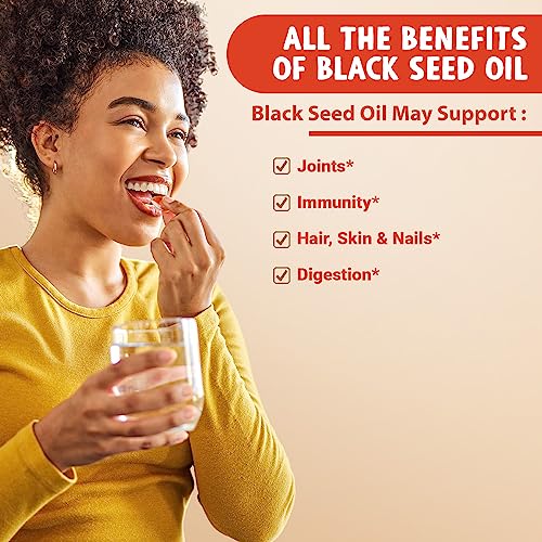 Black Seed Oil Capsules 60 Count 500mg per Capsule U39348