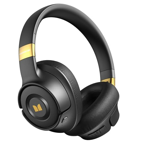 Black Active Noise Cancelling Over Ear Bluetooth Headphones S69689