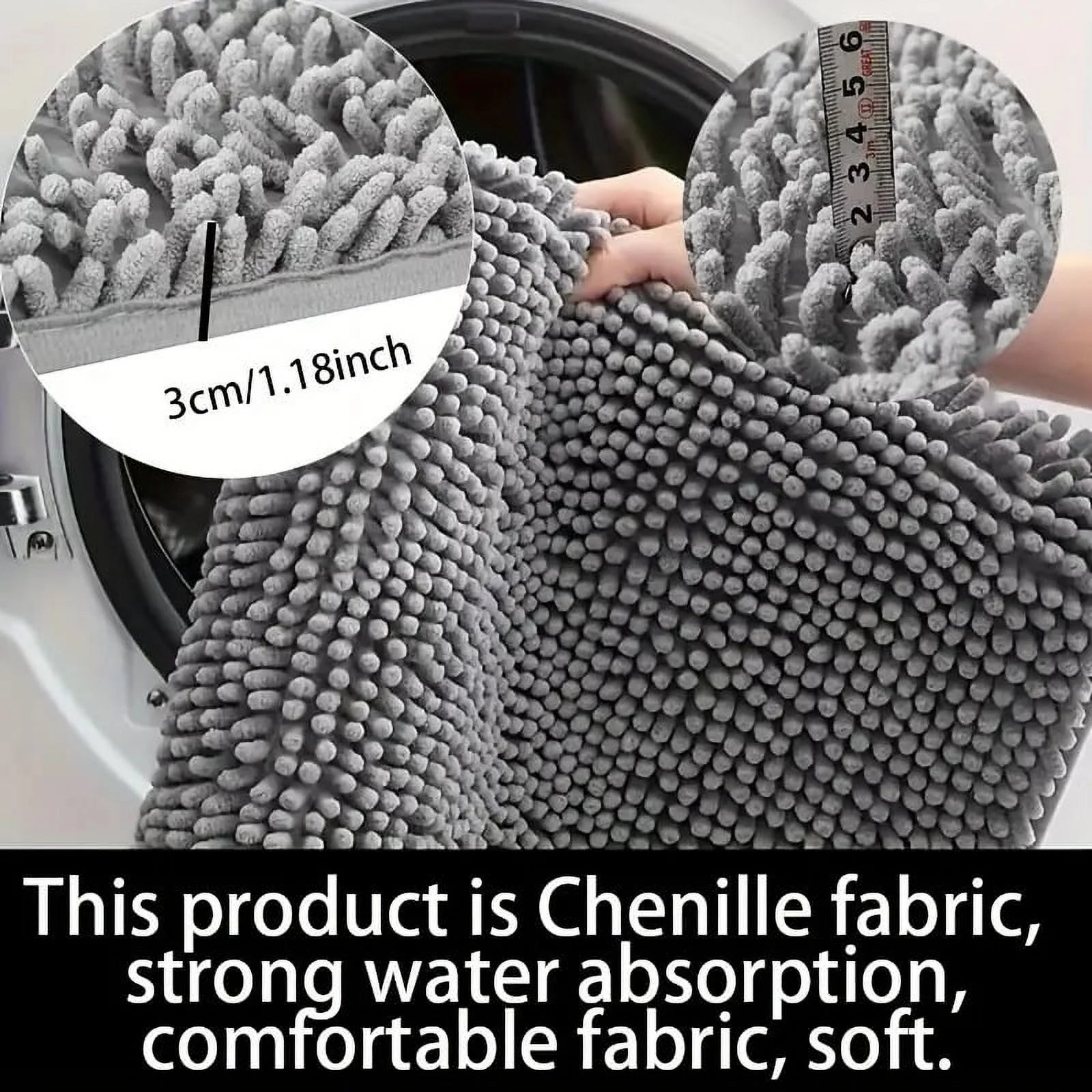 Non-Slip Washable Microfiber Door Mat C678303