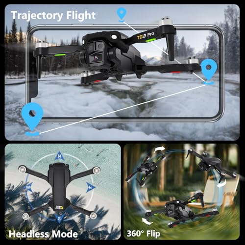 4K HD Camera Foldable Drone with Carrying Case V79444