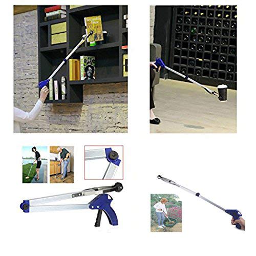2 Pcs Foldable Long Arm Reacher Grabber M62401