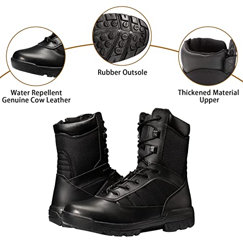Men's Military Tactical Boots with Zipper H9464