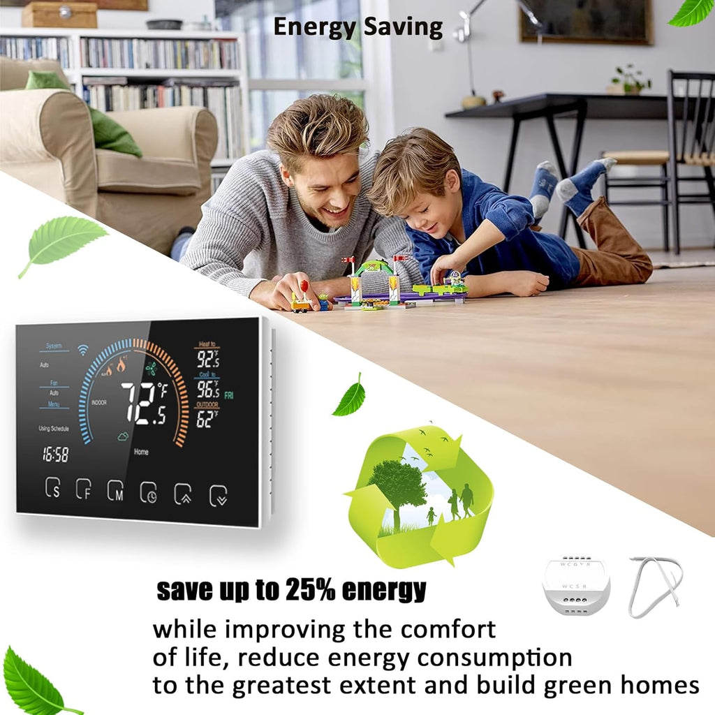 Digital WiFi Thermostat with App and LCD Color Screen R99301