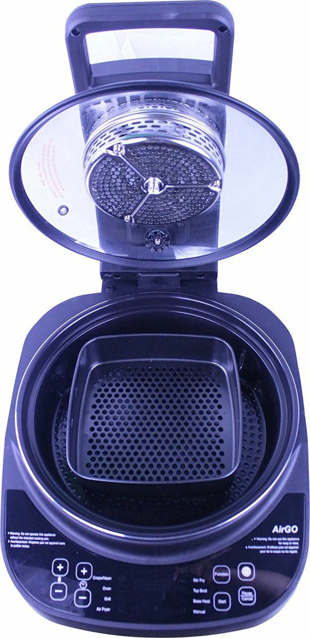 5-in-1 Cooking System Crepe Naan Maker Mini-Oven Indoor Grill Air Fryer Robotic Stir Fryer X737