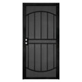 36 in. x 80 in. Black Steel Security Door with Expanded Metal Screen F8452