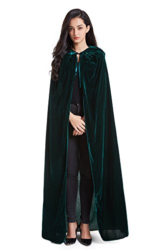 Hooded Velvet Cloak G20578